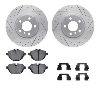 R1 Concepts WBUH1-31117 Brake Rotors - Carbon Coated - D/S W/ Optimum Oe Pads & Hdw